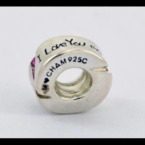 Chamilia “Love you more” bead